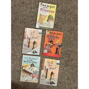 Nate the Great Book Lot Paperbacks 5 Marjorie Weinman Sharmat